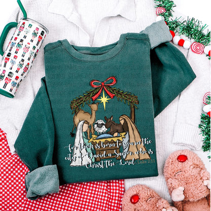 Nativity Scene Luke 2:11 Digital Design