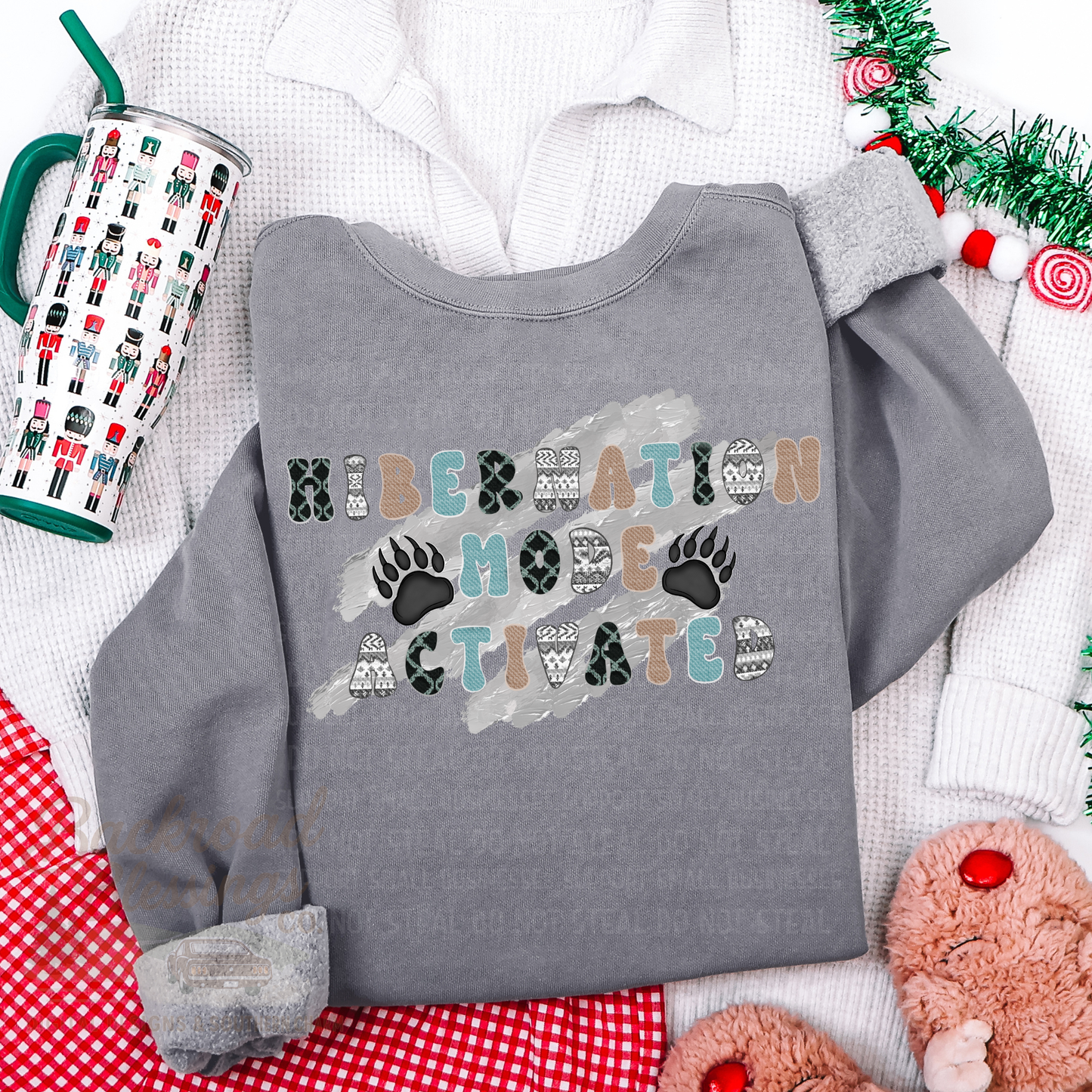 Hibernation Mode Activated Winter Digital Design