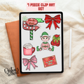 7 Piece North Pole Clip Art