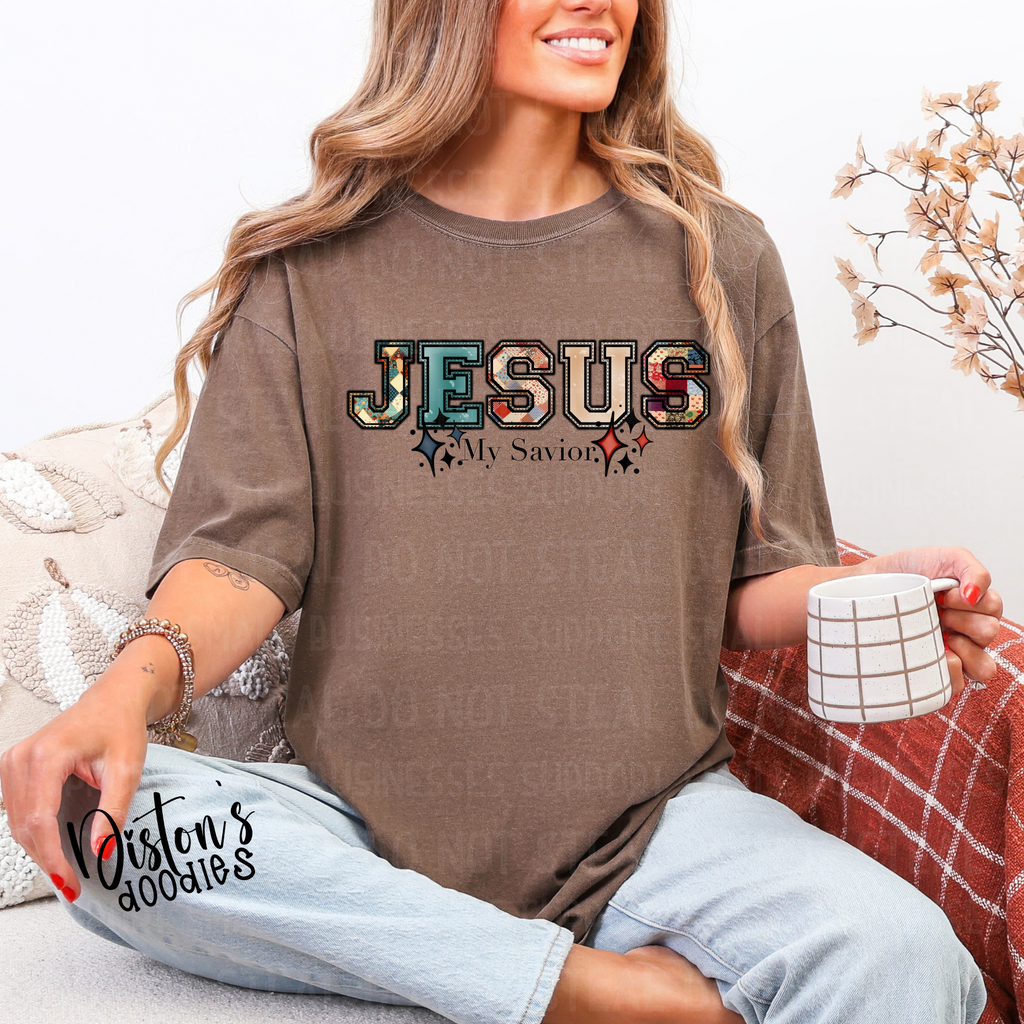 Jesus My Savior Patchwork Digital Download