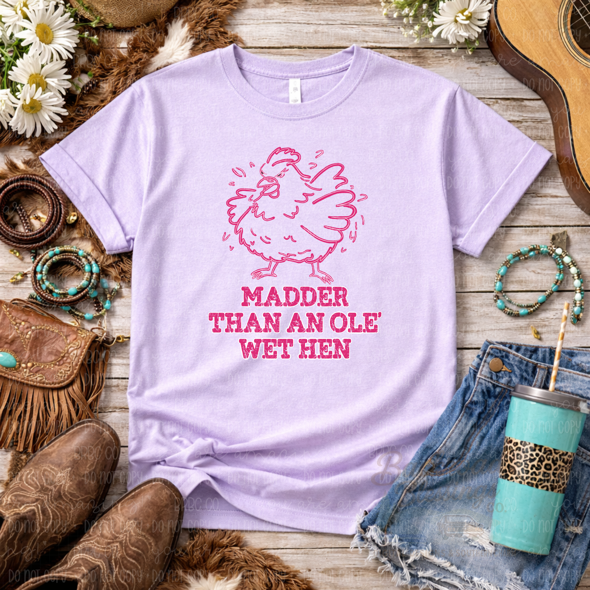 Madder Than an Ole Wet Hen PNG