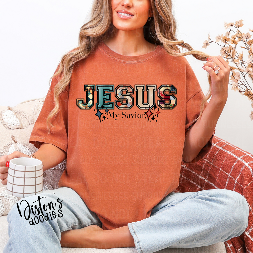 Jesus My Savior Patchwork Digital Download