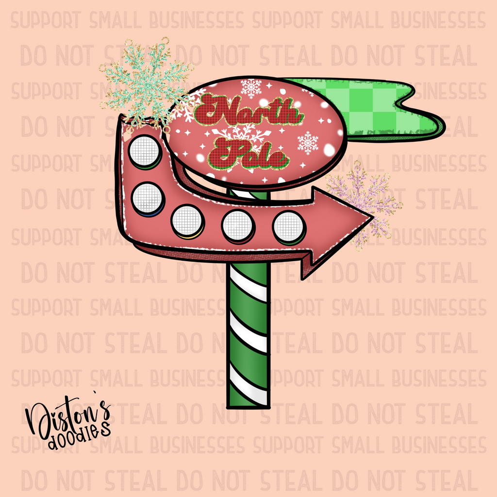 7 Piece North Pole Clip Art