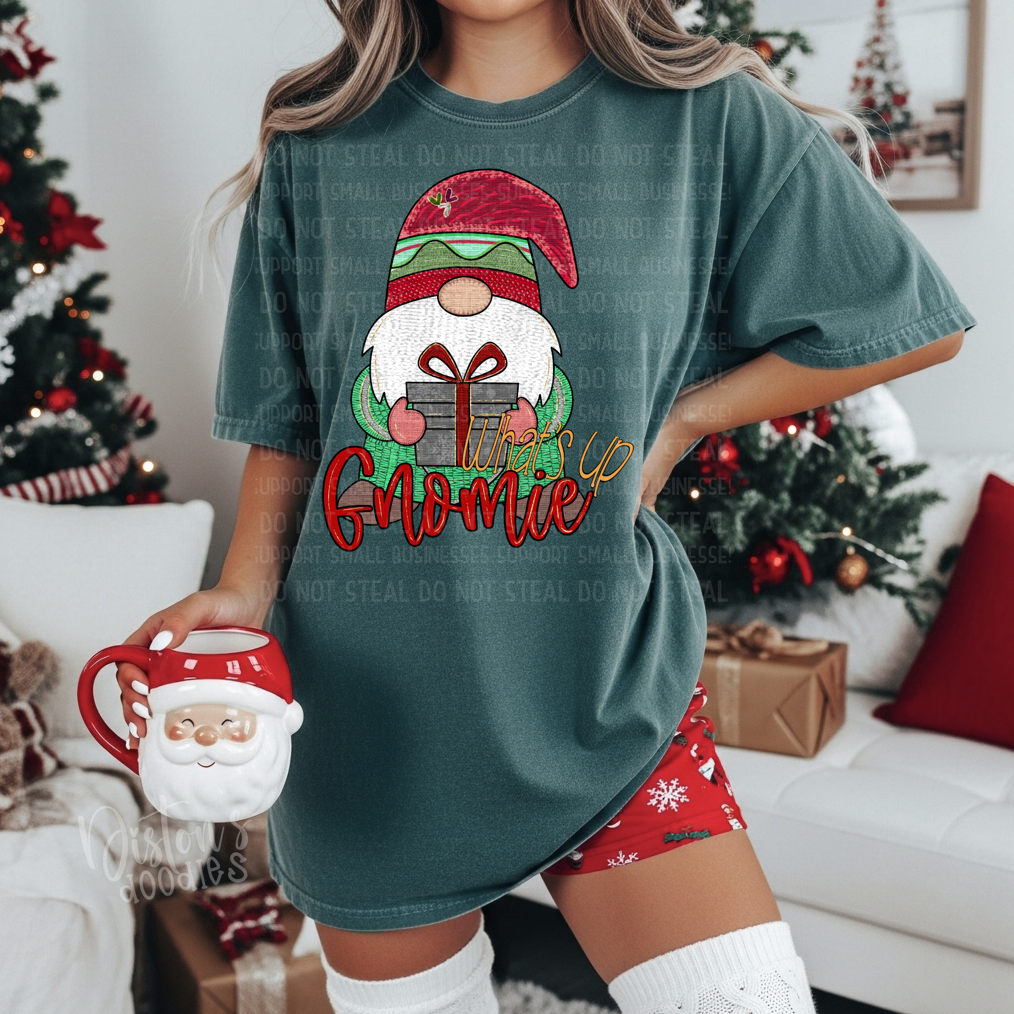 What's Up Gnomie Christmas PNG