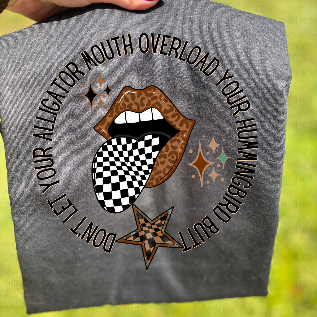 Alligator Mouth Hummingbird Butt PNG