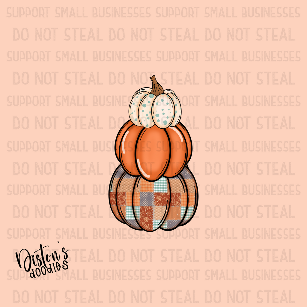 13-Piece Hand-Drawn Fall Clip Art Set – Pumpkins, Leaves, Owls, Acorns