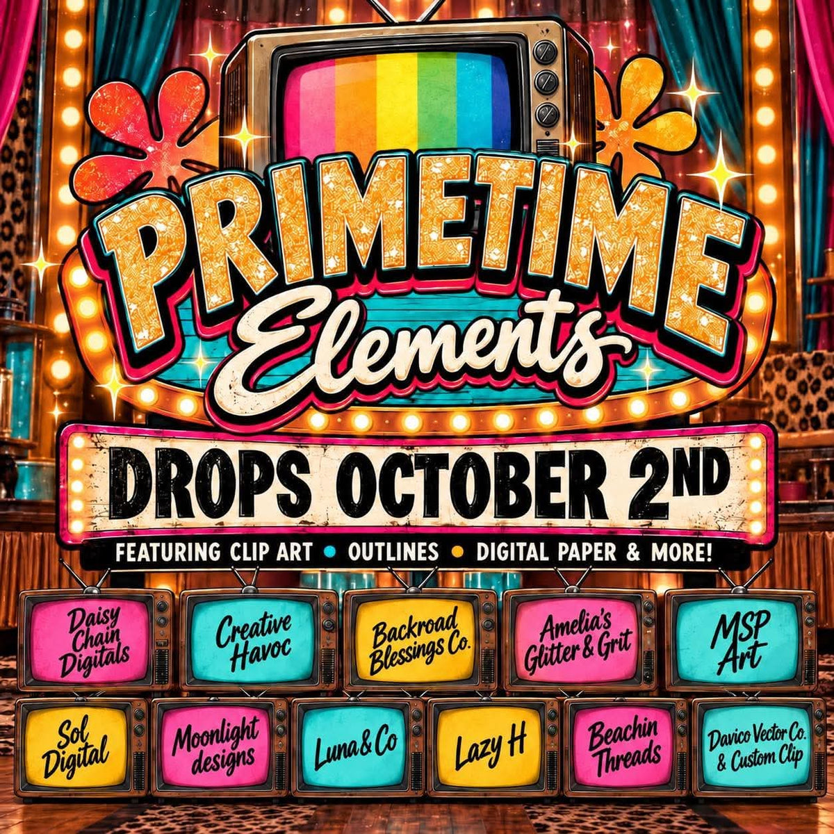 Prime Time TV Inspired Elements Collab