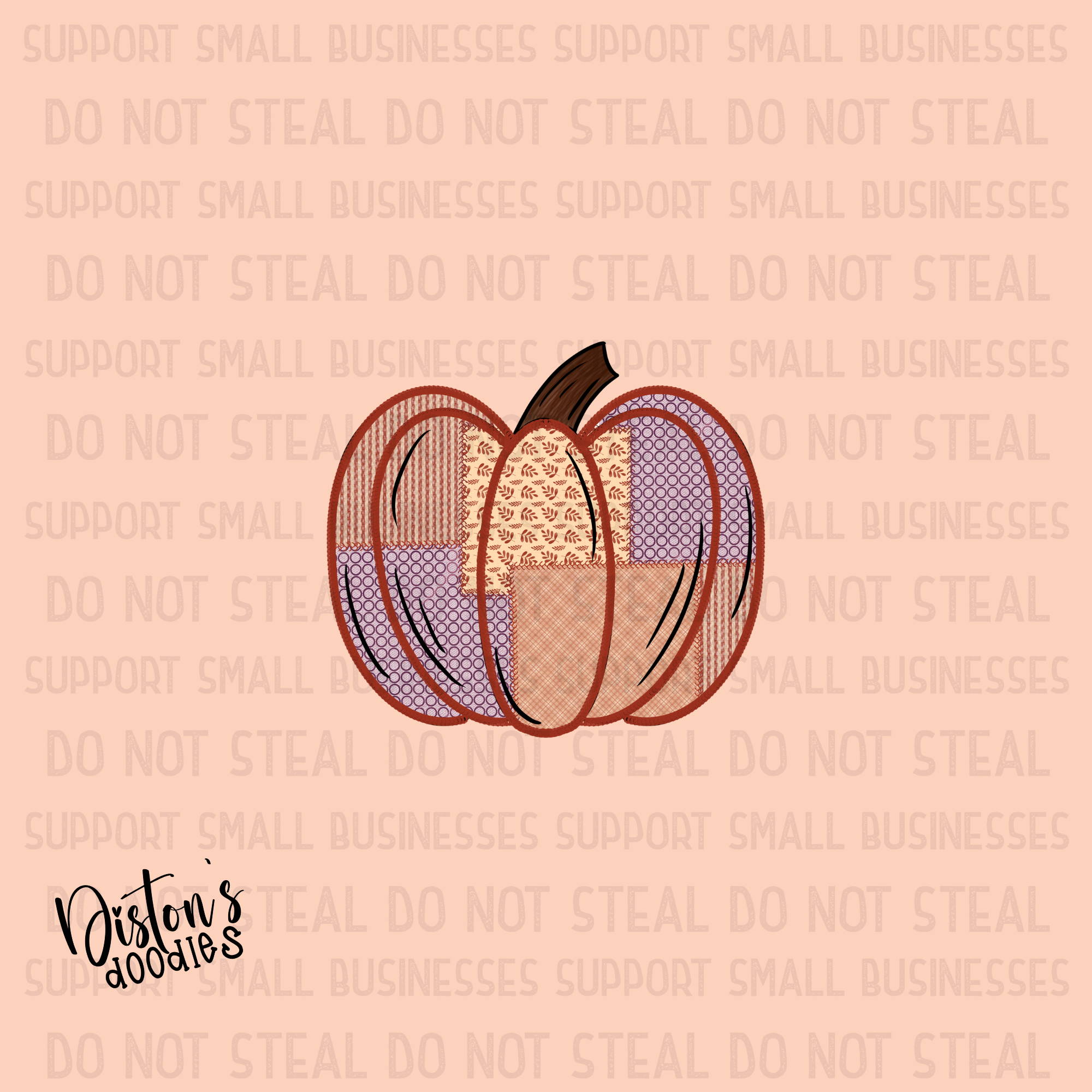 13-Piece Hand-Drawn Fall Clip Art Set – Pumpkins, Leaves, Owls, Acorns