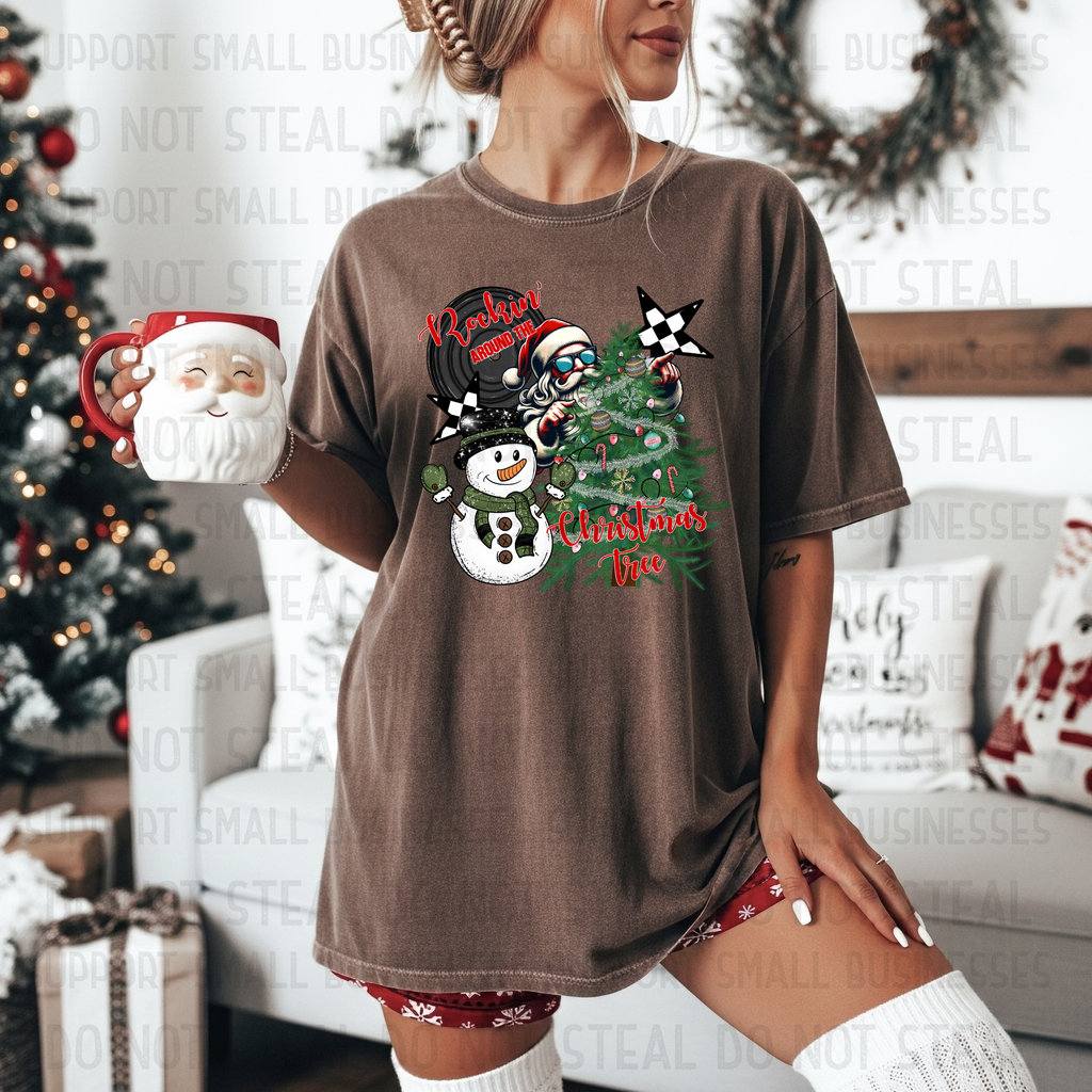 Rockin’ Around the Christmas Tree Digital Design PNG
