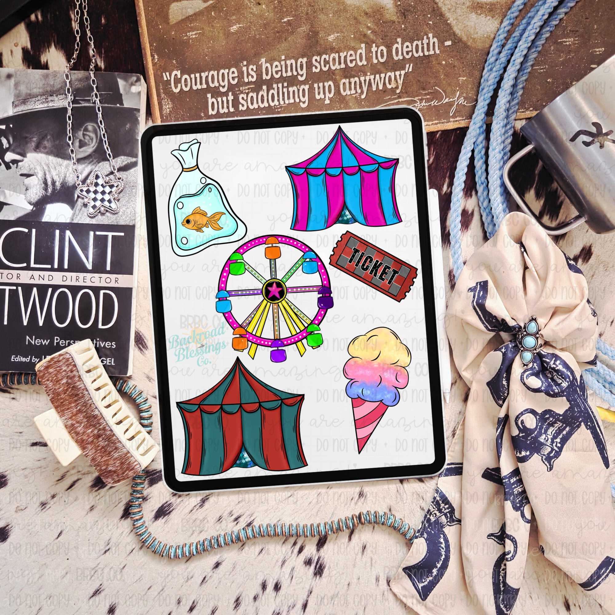 Carnival clip art set