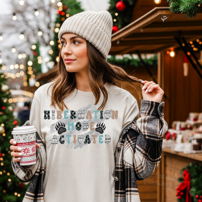 Hibernation Mode Activated Winter Digital Design