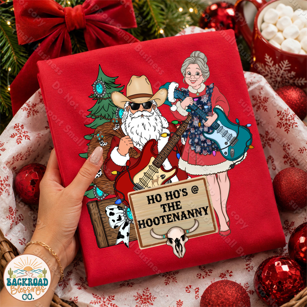 Ho Ho’s at the Hootenanny PNG & Seamless Bundle