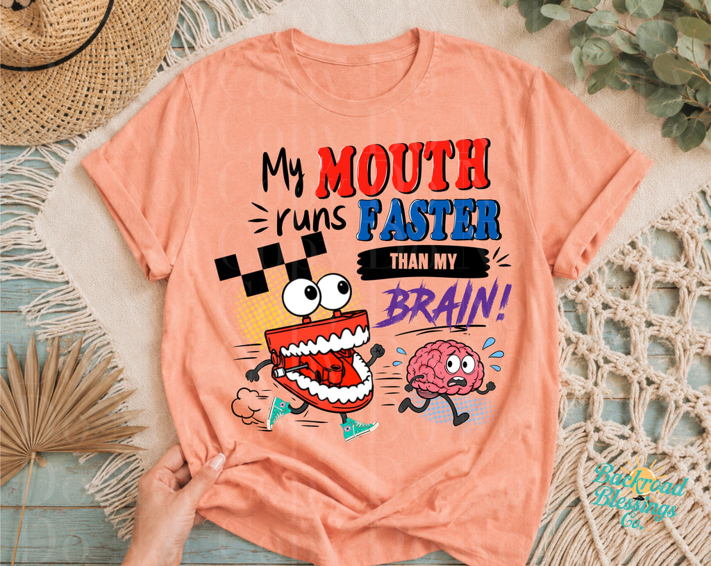 Mouth Faster Than Brain PNG