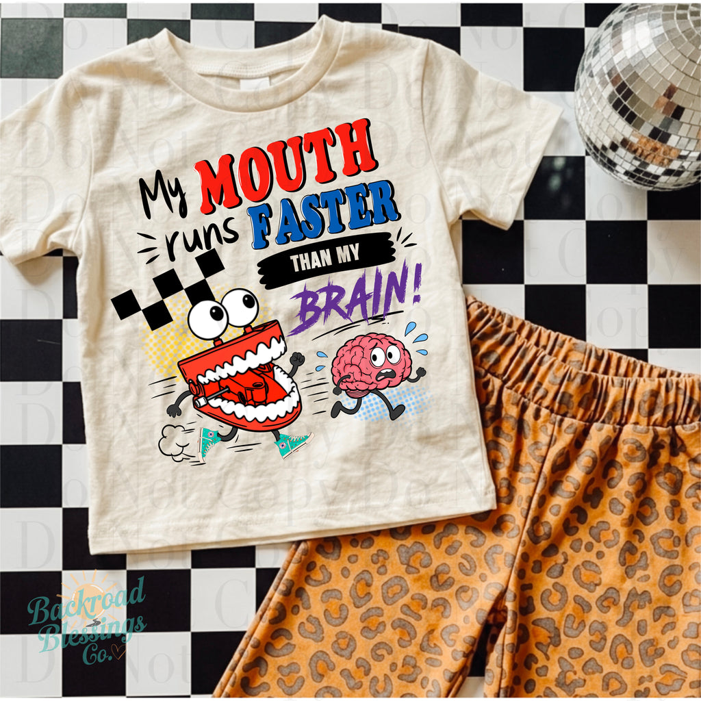 Mouth Faster Than Brain PNG