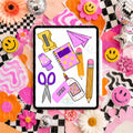 Pink Back to School Clip Art Bundle