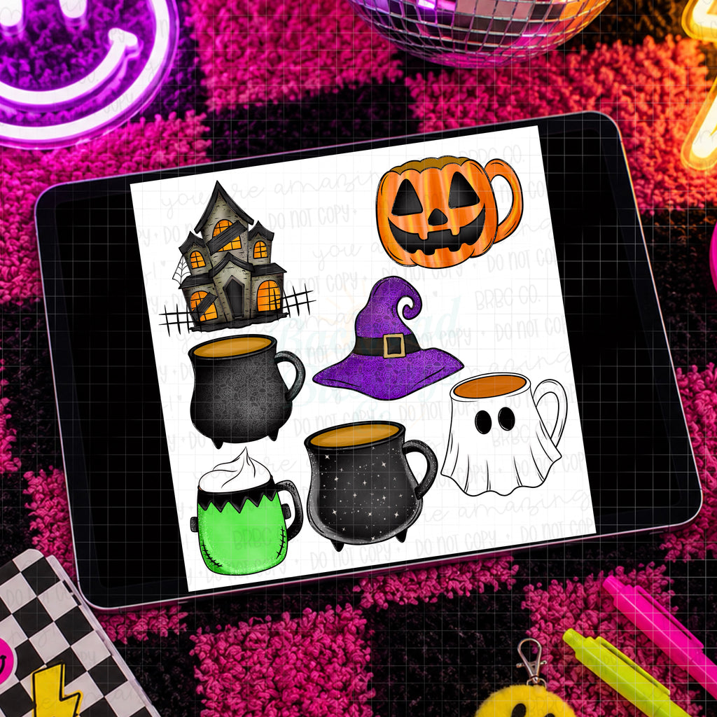 Spooky Halloween Clip Art Set