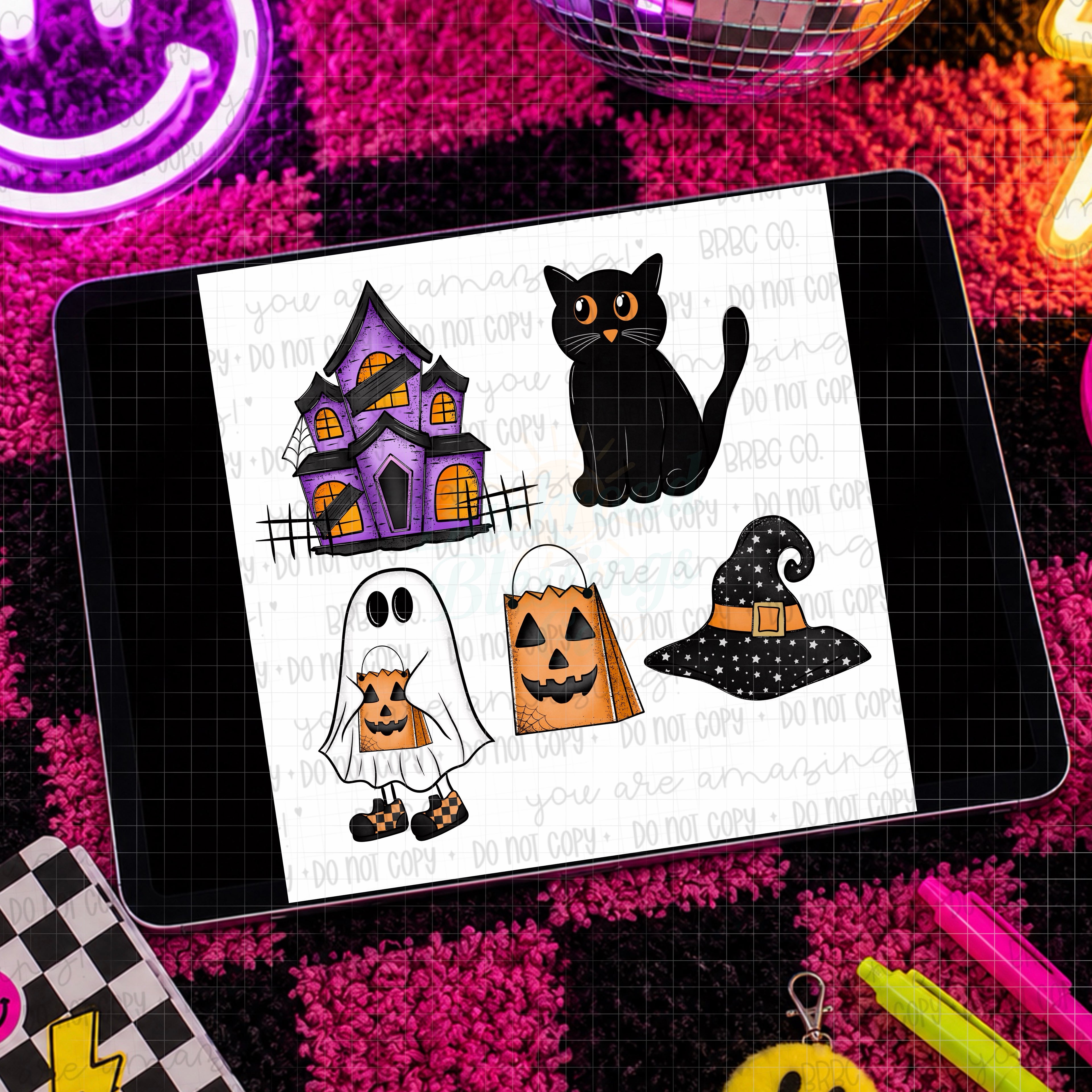 Spooky Halloween Clip Art Set