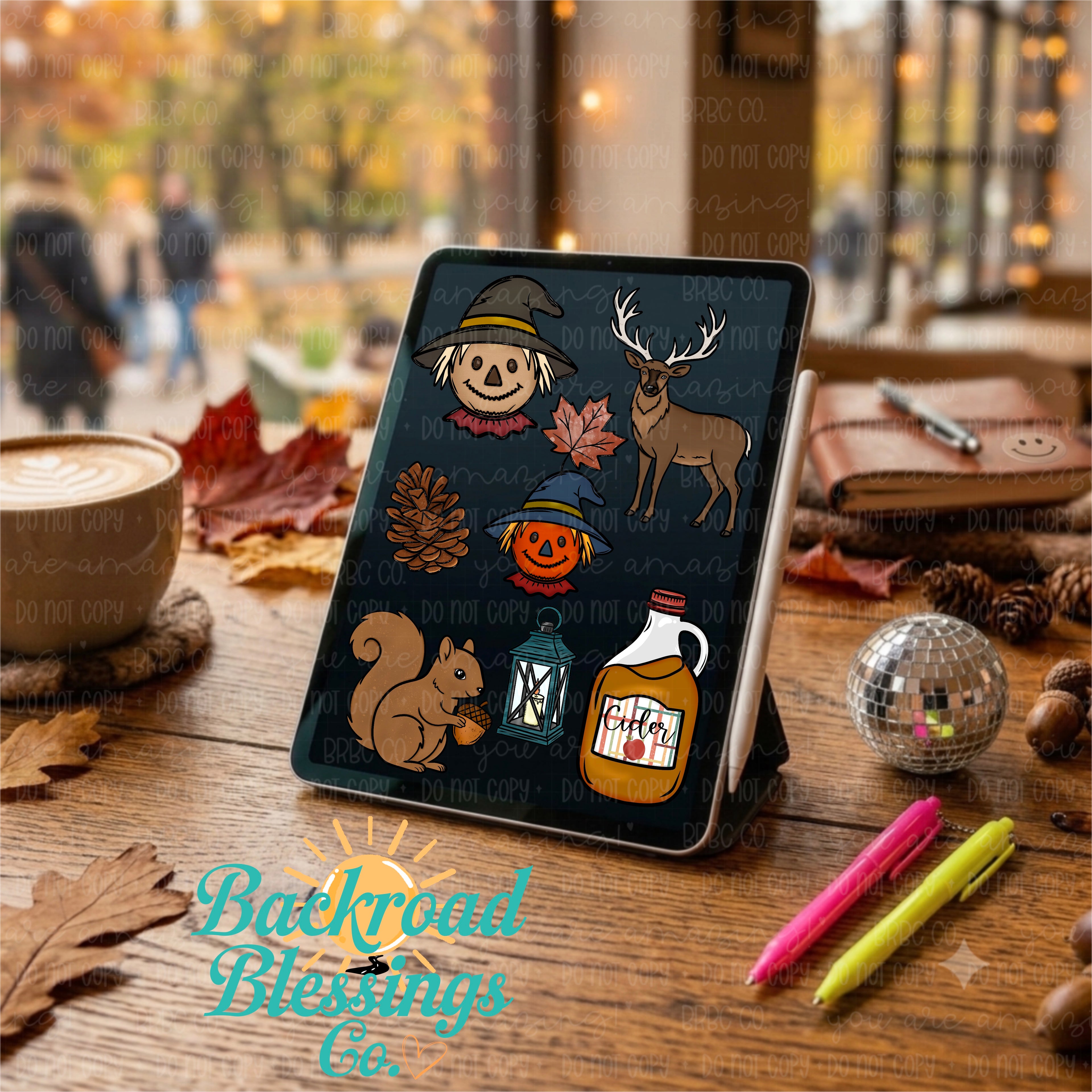 Fall clipart bundle
