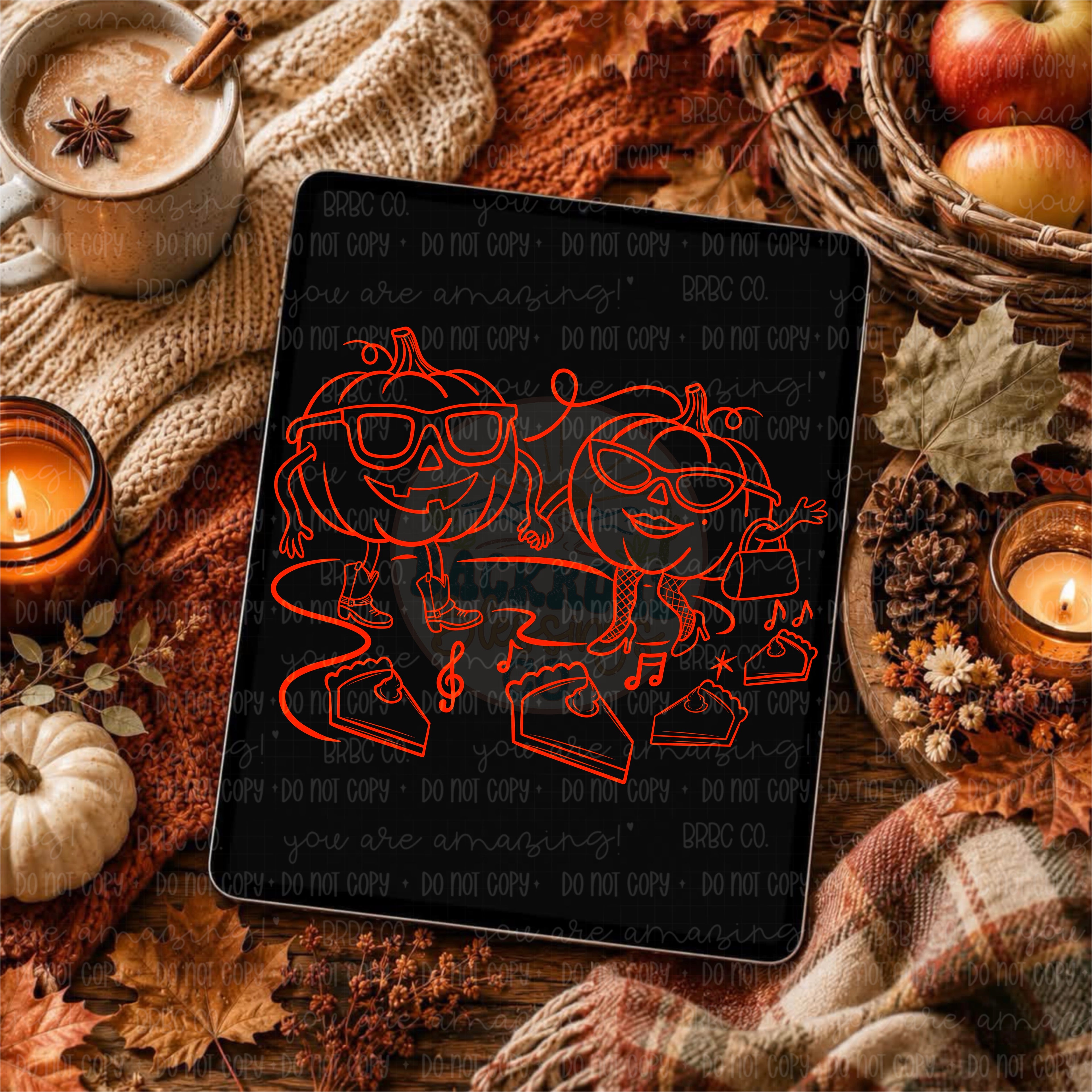 Pumpkins & Pie Semi Exclusive Outline