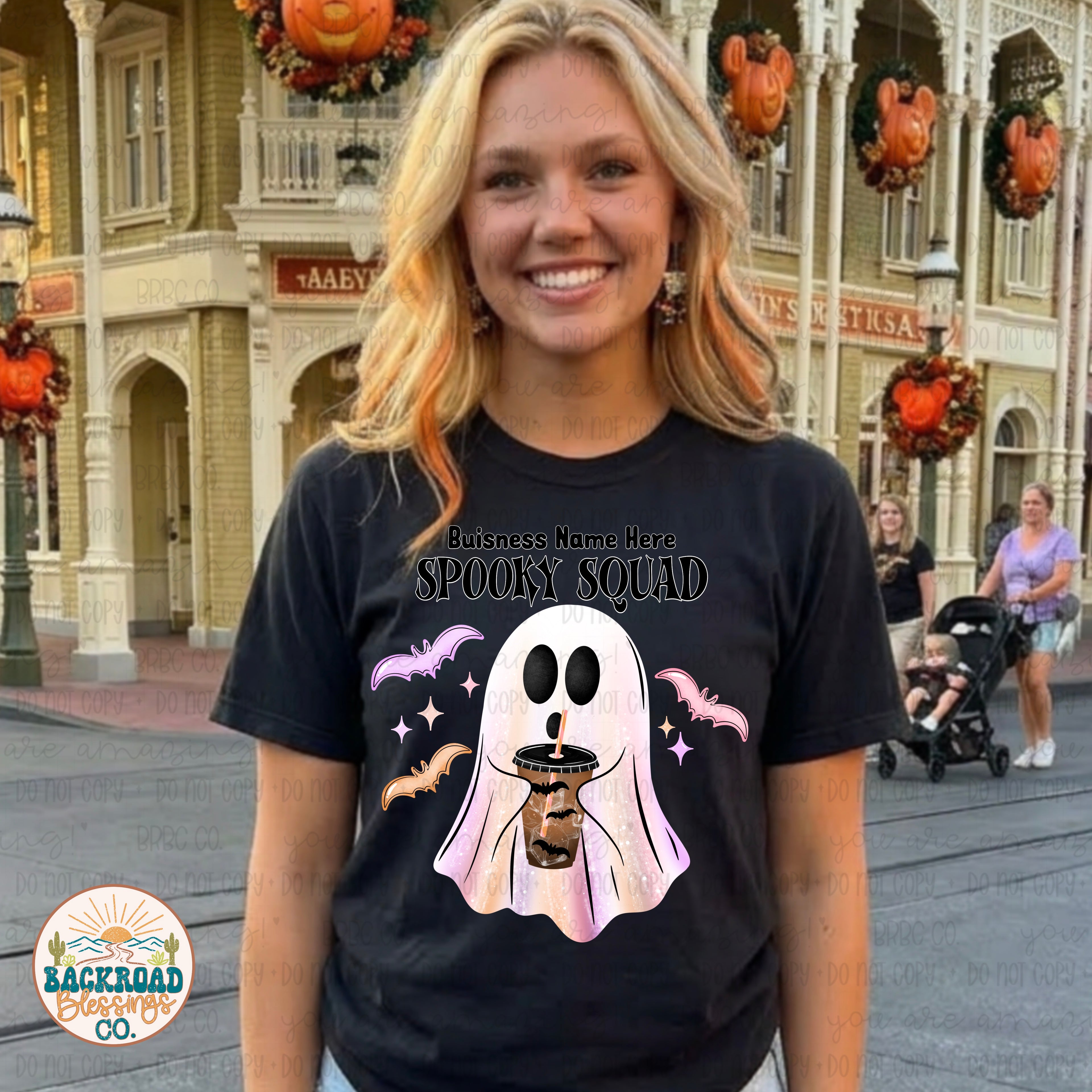 Custom Spooky Squad Buisness Name PNG