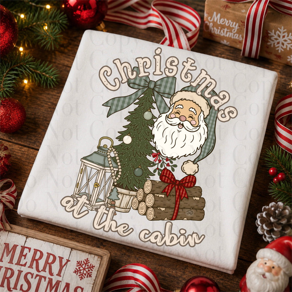 Vintage Christmas at the Cabin PNG