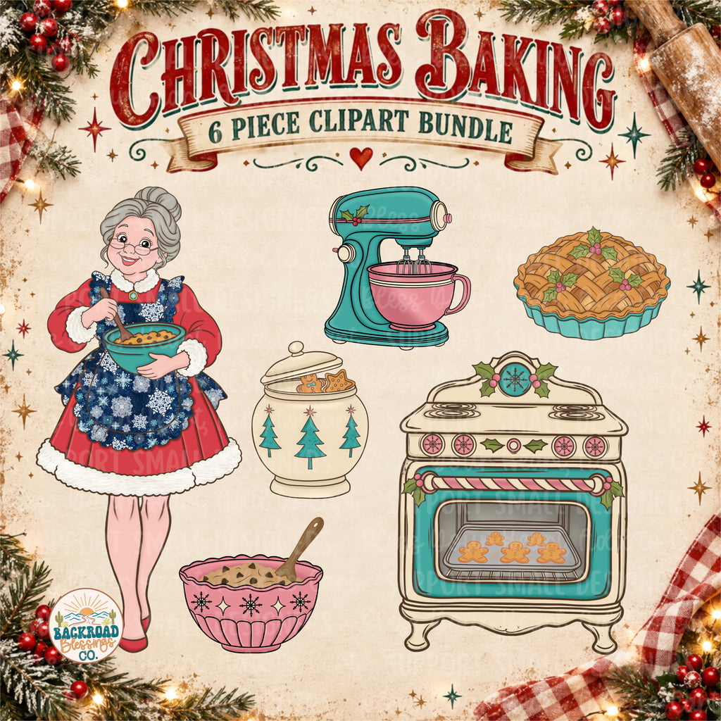 Christmas Baking Clipart Bundle
