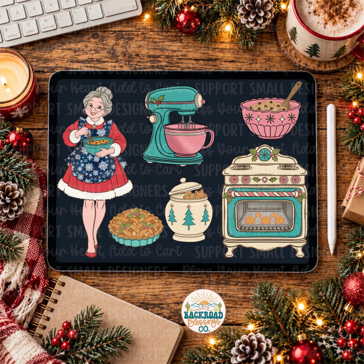 Christmas Baking Clipart Bundle