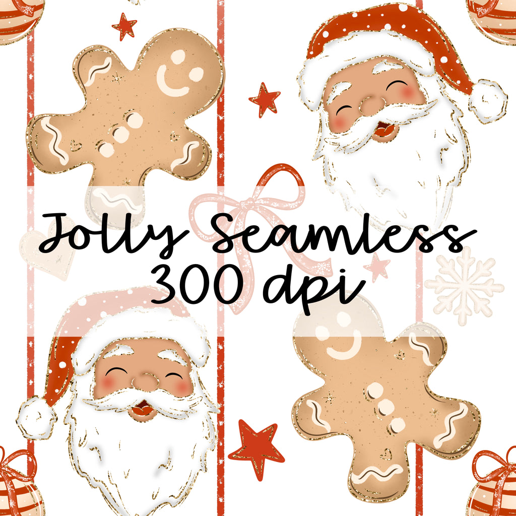 Jolly Christmas Seamless PNG