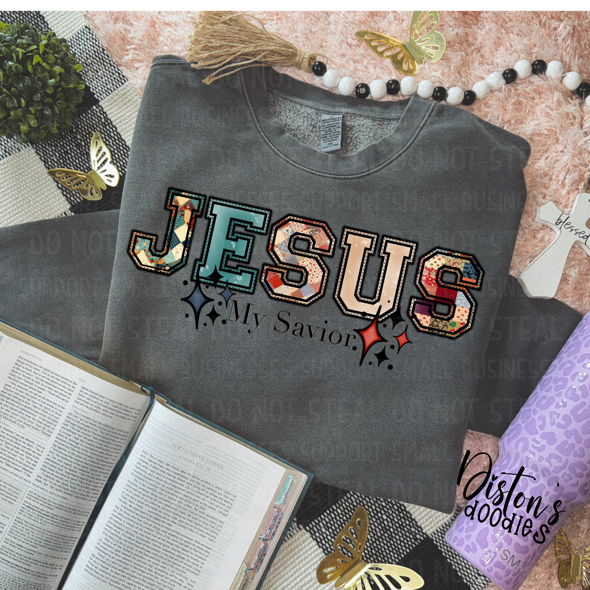 Jesus My Savior Patchwork Digital Download