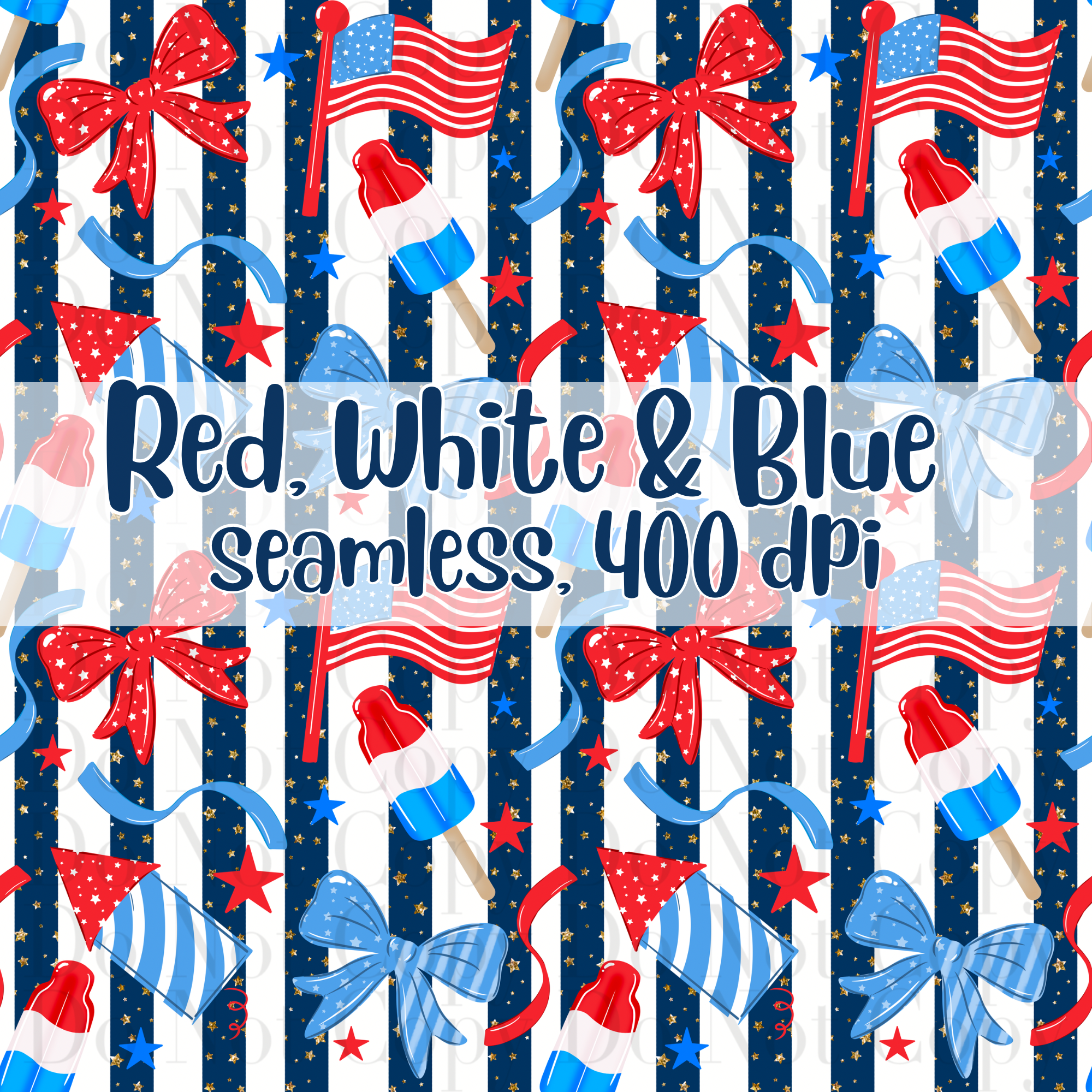 Red, White, & Blue Seamless