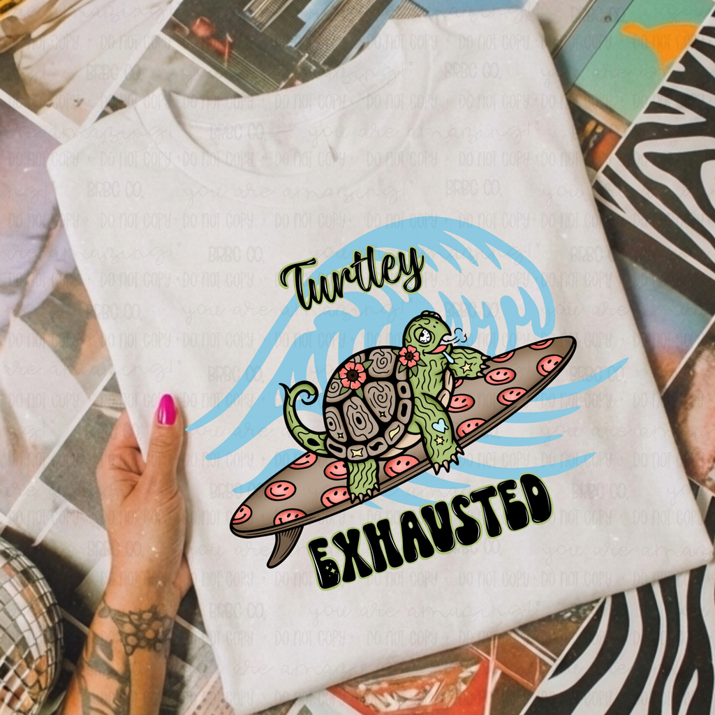Turtley Exhausted PNG