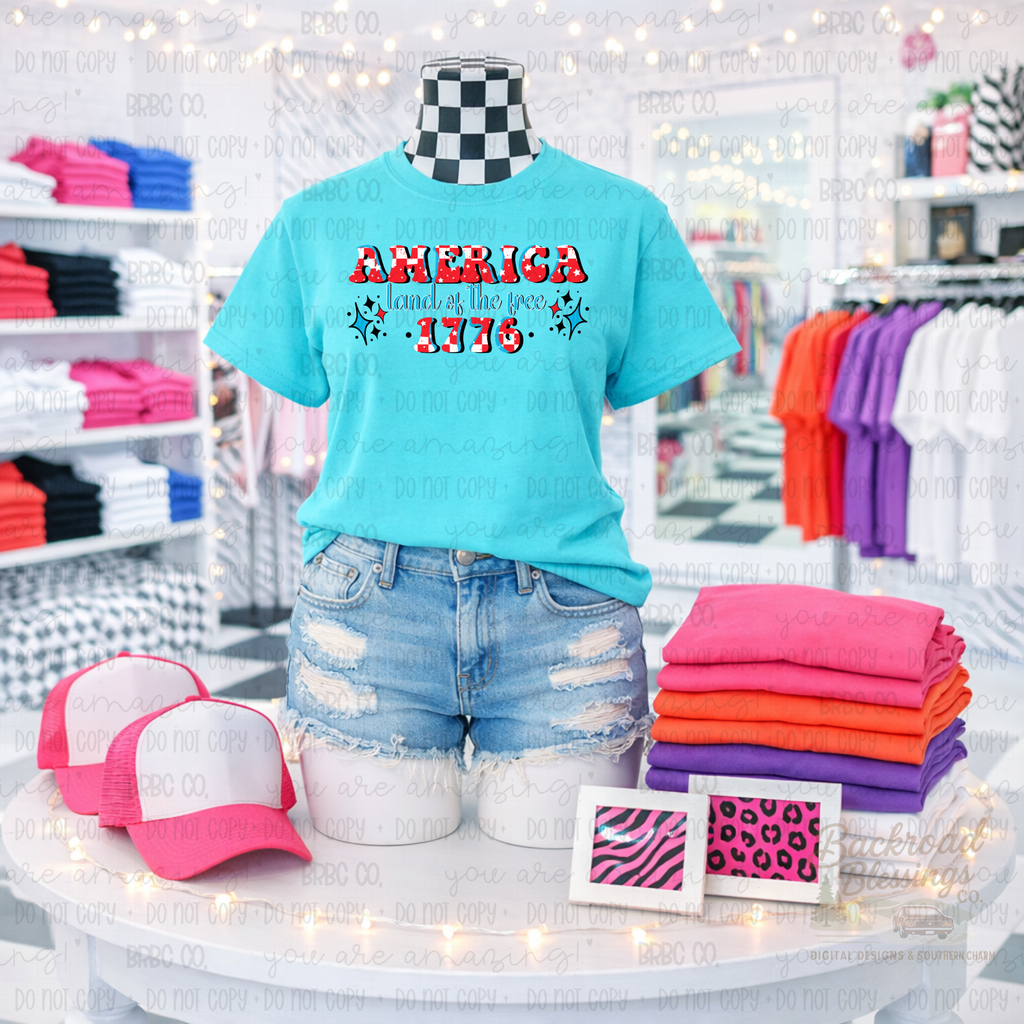 America land of the free 1776 PNG