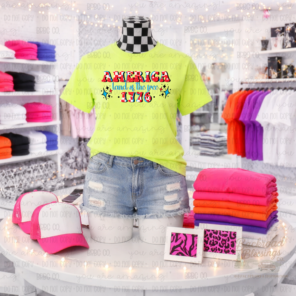 America land of the free 1776 PNG