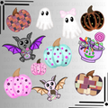 Halloween Bundle Clipart Ghost, Pumpkins, Bats